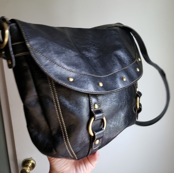 NWOT nine west leather extra large duffle purse - Picture 6 of 16